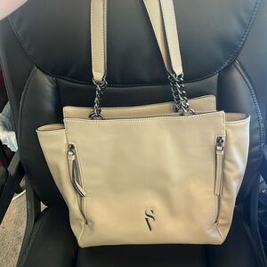 Simply Vera Wang tote bag. Gray with black accents.